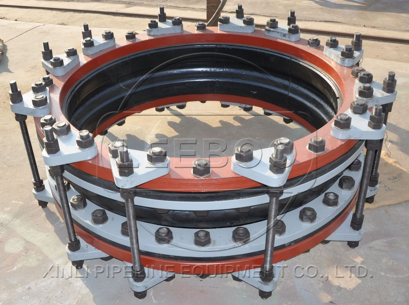 香港港島北角大口徑限位<a href=http://www.xinligd.com target=_blank class=infotextkey>橡膠接頭</a>發(fā)貨圖